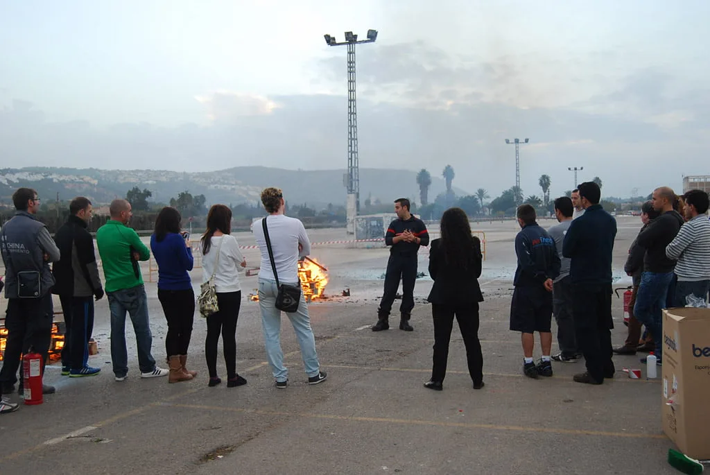 Formación contra incendios