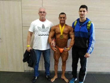 juan francisco junto al lado de su maestro gabriel tent