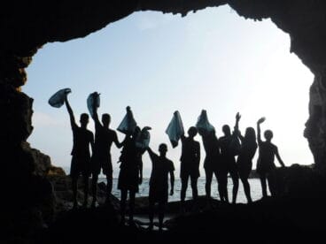 limpieza marina en la cova tallada