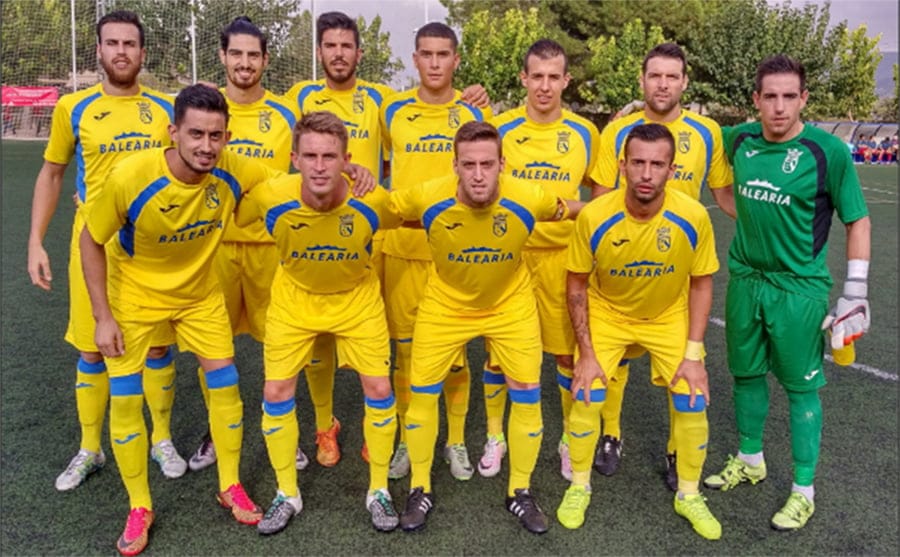 Once del CD Dénia en Cocentaina
