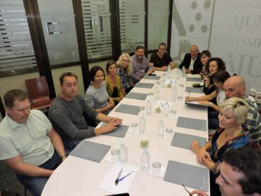 reunion con los participantes del programa erasmus