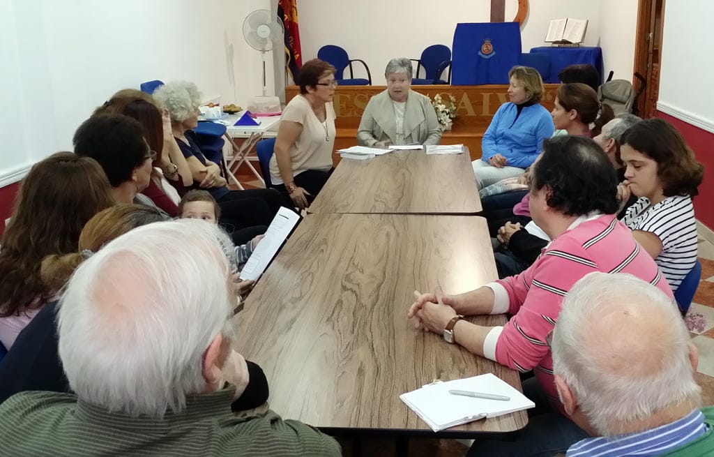 Visita de Matria al Ejército de Salvación