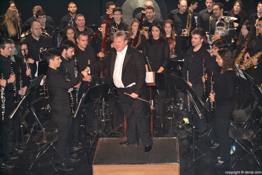 Concierto de Santa Cecilia de la Banda de Dénia – Saludo de Frank de Vuyst