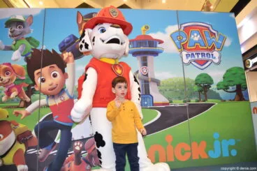 Visita de la Patrulla Canina al Centro Comercial Portal de la Marina – Fan de la Patrulla