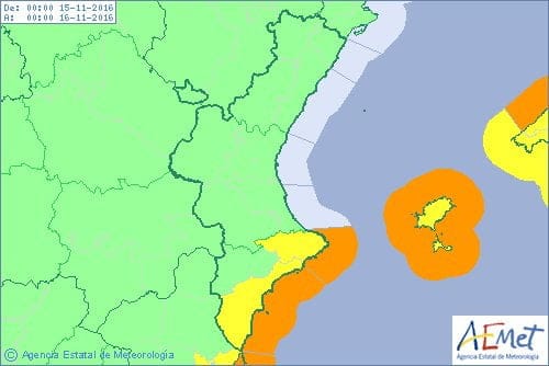 Alerta naranja por oleaje
