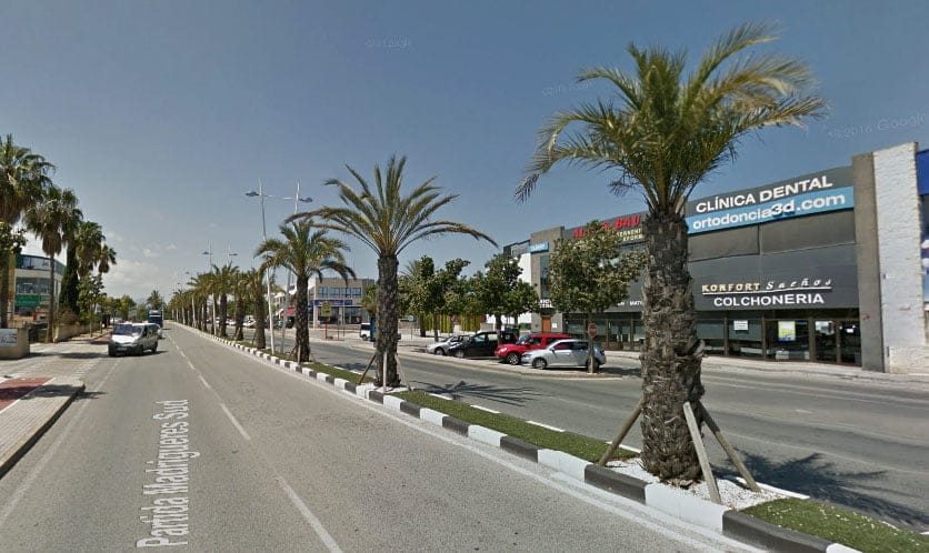 La poda de palmeras obligará a cerrar carriles en la carretera de entrada a Dénia 1 Carretera de entrada a Dénia