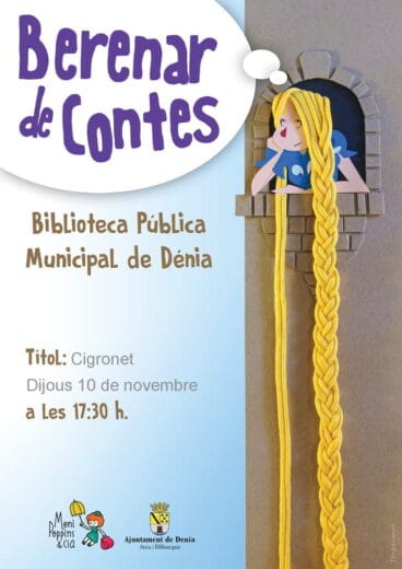 Cuentacuentos infantil 10 noviembre Dénia