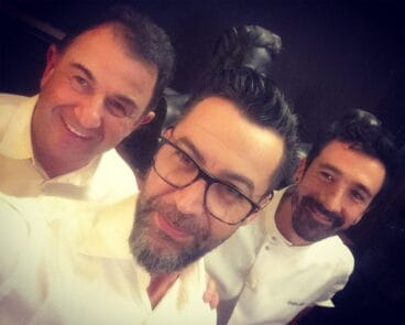 dacosta con berasategui y eneko atxa antes de la gala