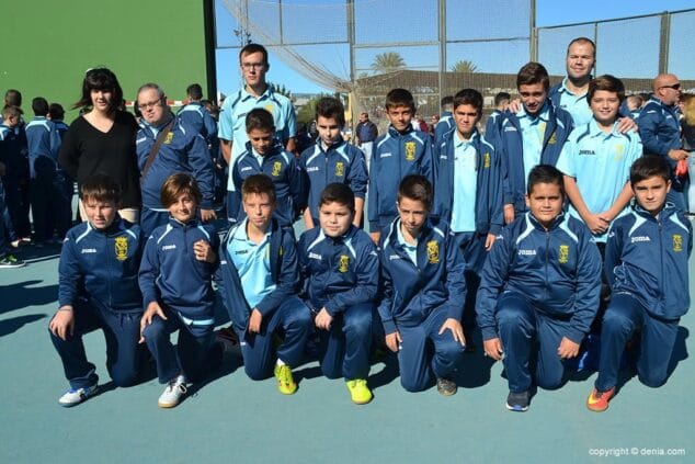 equipo alevin em futbol sala