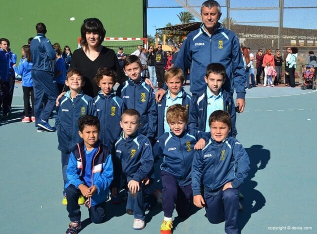 equipo benjamin em futbol sala
