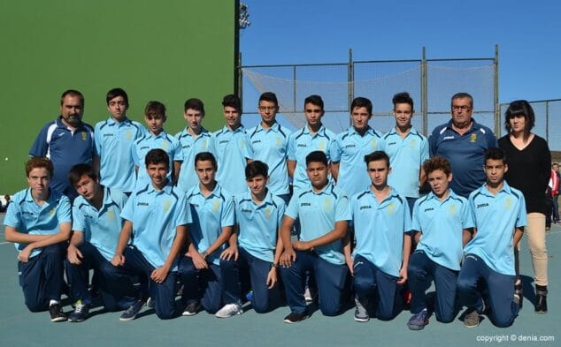 equipo cadete em futbol base denia