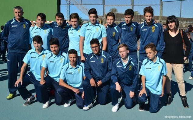 equipo cadete em futbol sala