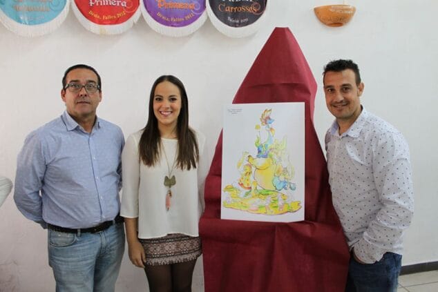 Bernardo Estela y José Sanchís vuelven a plantar en la falla Saladar 4 jose sanchis con los cargos del saladar 2017