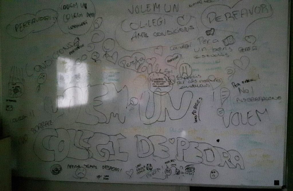 Mensajes de los alumnos del colegio de La Xara