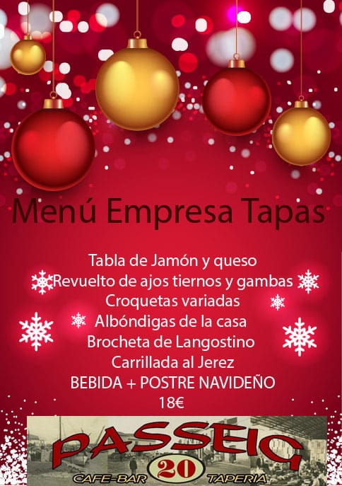 menu empresa tapas passeig 20