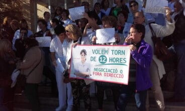 protesta de los trabajadores de la pedrera