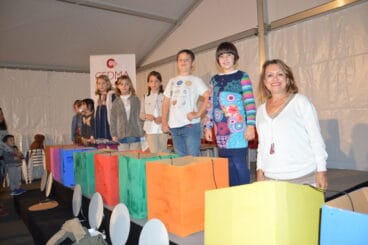 tren elaborado por los ninos