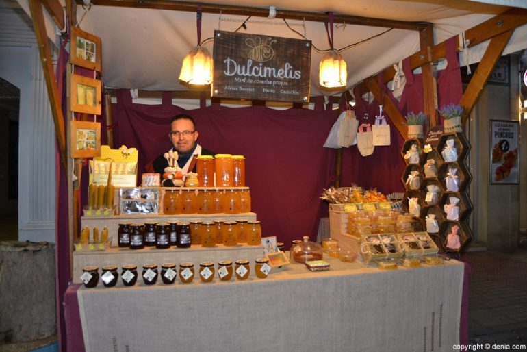 Mercado Medieval Dénia 2016 - Venta de miel
