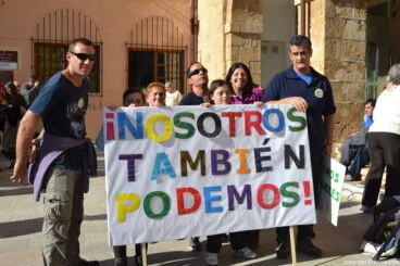 18 dia internacional de la discapacidad pancarta