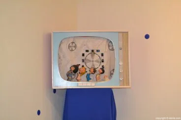 Exposición 20 Años Amics del Joguet Dénia – familia Telerín en la tele