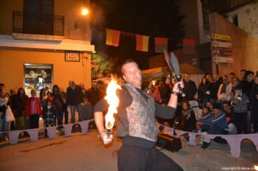 Mercado Medieval Dénia 2016 – Espectáculo de fuego