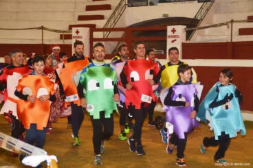 Atletas del CA Baleària Diànium en la plaza de toros