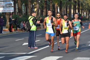 Cabeza de carrera en la zona del puerto