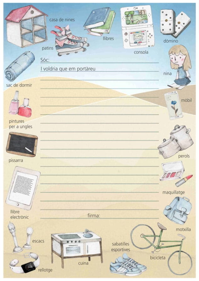 carta a los reyes magos en denia