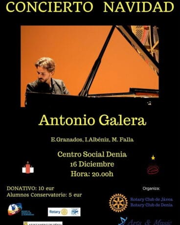 Concierto de Antonio Galera en Dénia