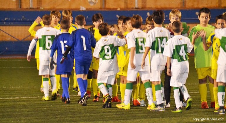 Elche CF y EM FB Dénia en la final benjamín
