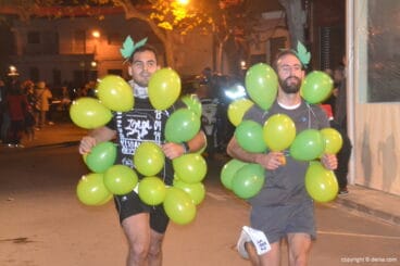 Globeros entrando en meta