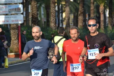 Javier Piles durante la carrera