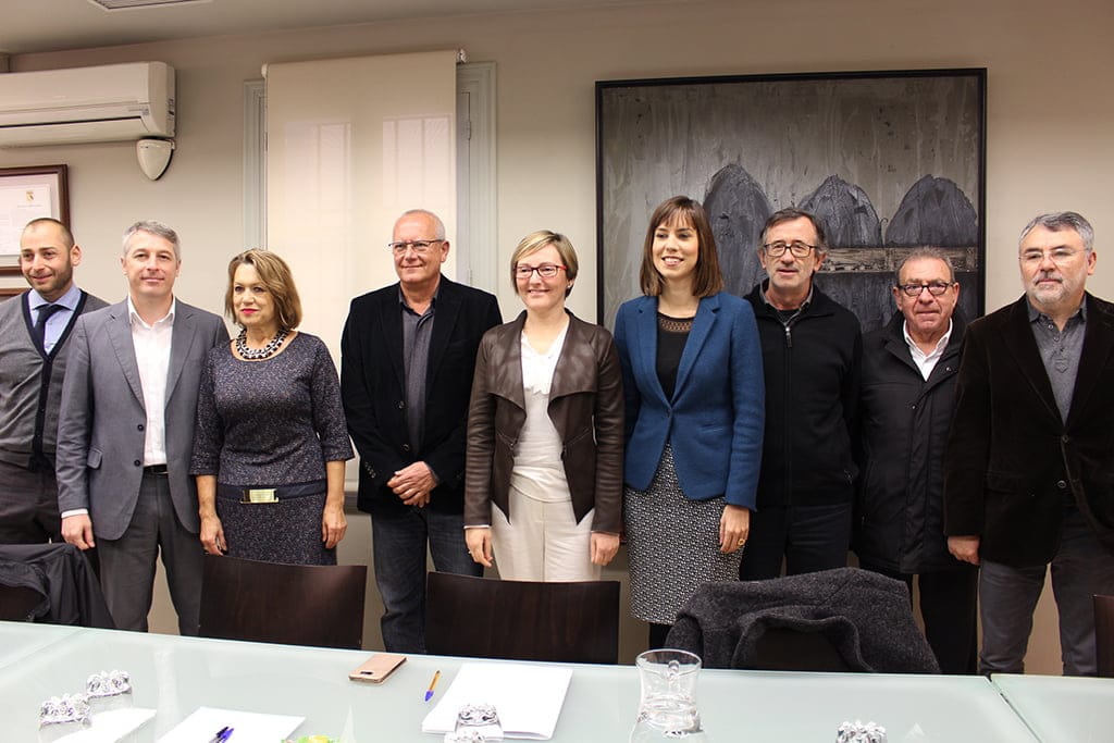 Mª José Salvador en su visita a Dénia