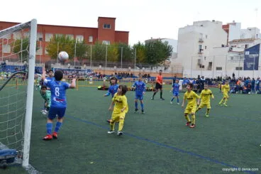 Remate de un benjamín del Villarreal CF