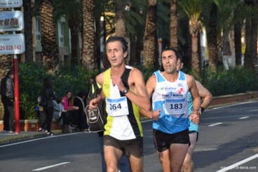Víctor Fernández durante la carrera