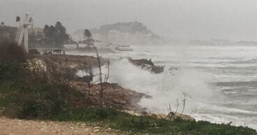 zona del trampoli en les rotes