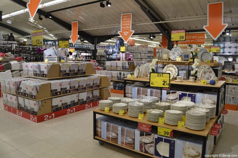 Menaje de hogar en Carrefour Dénia
