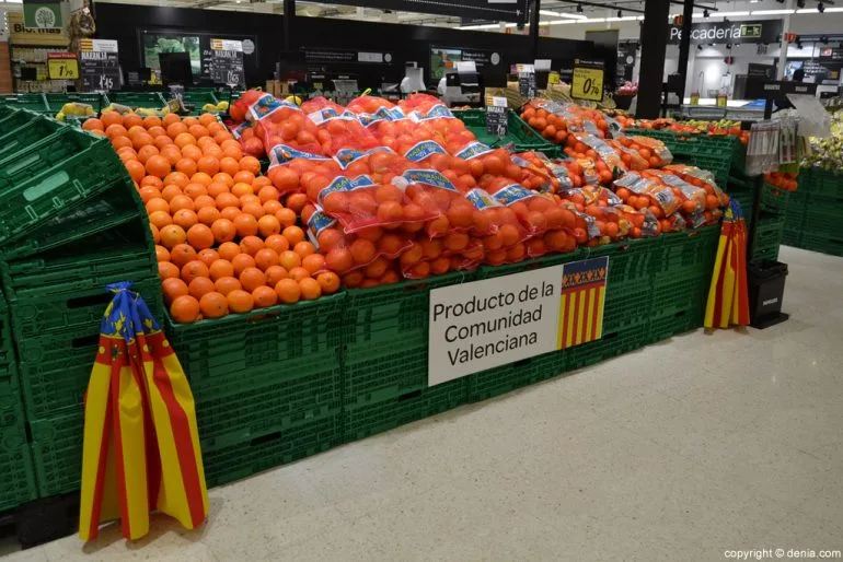 Productos de la Comunitat Valenciana en Carrefour Dénia
