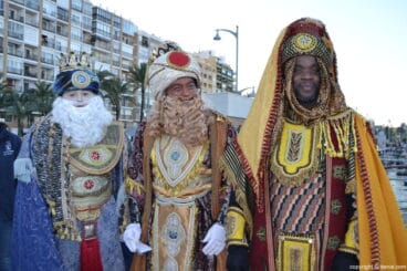Cabalgata Reyes Magos Dénia 2017 – Los Reyes a su llegada