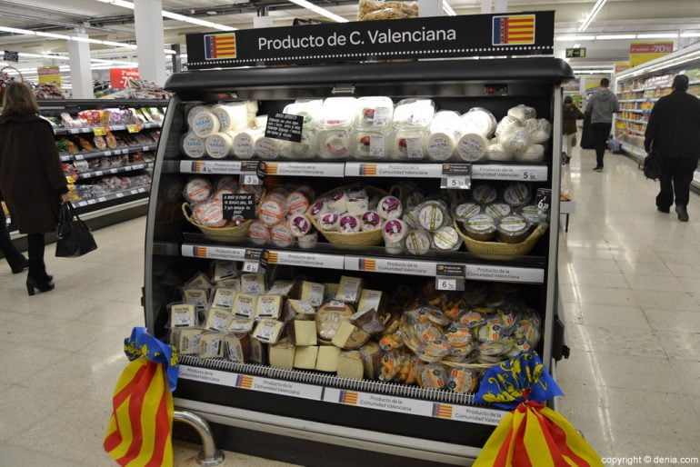 Productos de la Comunitat Valenciana en Carrefour Dénia