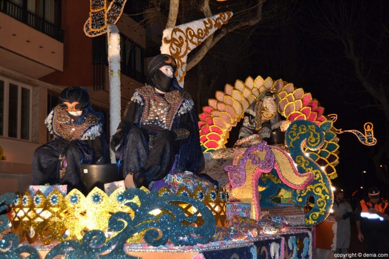 Cabalgata Reyes Magos Dénia 2017 - Carroza de Melchor