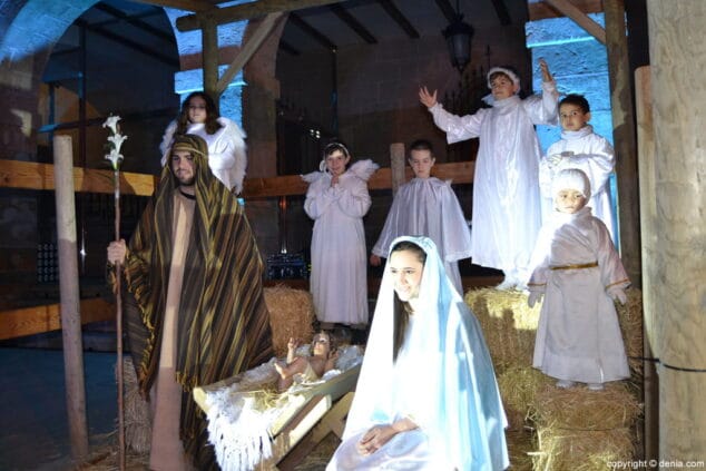 82 cabalgata reyes magos denia 2017 belen viviente