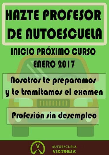 Abierto el plazo curso profesor autoescuela V de Victoria