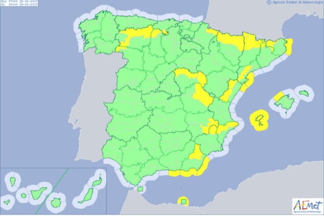 alerta amarilla por viento en denia