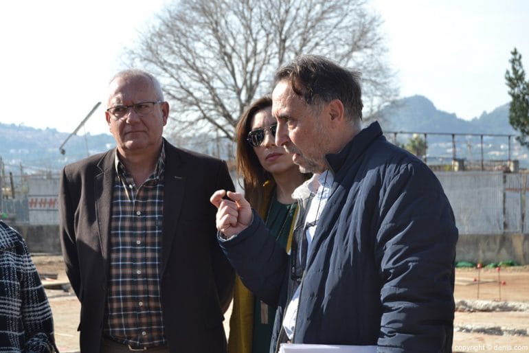 Antonio Raya visita las obras del Centro de Día