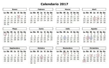 Calendario laboral Dénia 2017