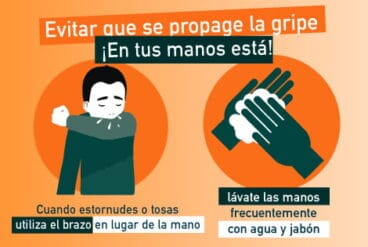 Campaña para evitar propagar la gripe