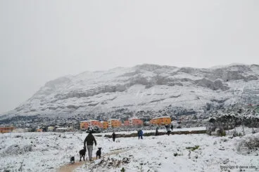 Campos blancos de nieve