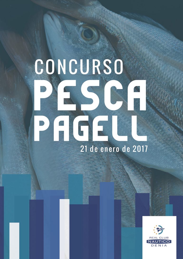 Cartel del concurso de pesca Pagell 2017