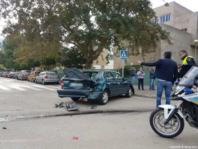 coche siniestrado en denia
